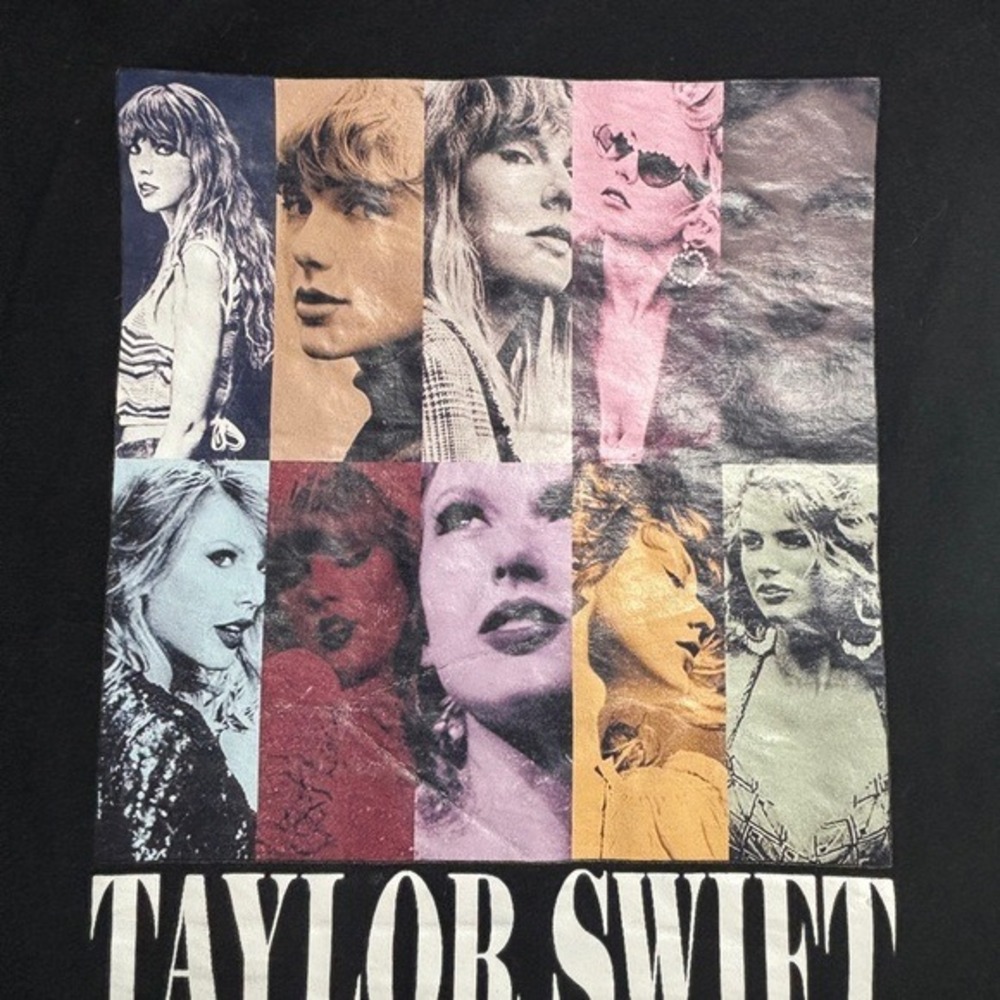 Taylor Swift The Eras Tour T-Shirt Size Medium Black Graphic Style Tee Music - Picture 8 of 10
